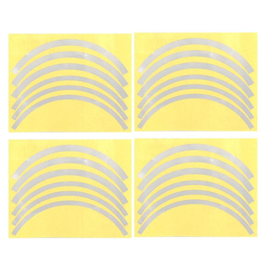 Blue Wheel Hub Sticker Set for Scooter / Bike / Electric Vehicle 2 Pcs - Blue