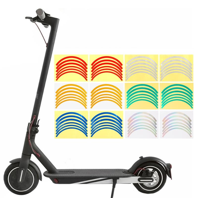 Blue Wheel Hub Sticker Set for Scooter / Bike / Electric Vehicle 2 Pcs - Green