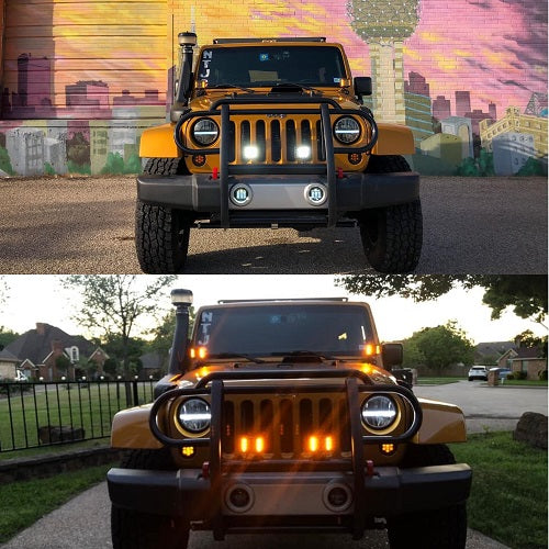 3.75'' side shooter led pod lights ditch light for trucks, trailers, jeep, atv, utv, 4x4, emergency vehicles (2 pack)