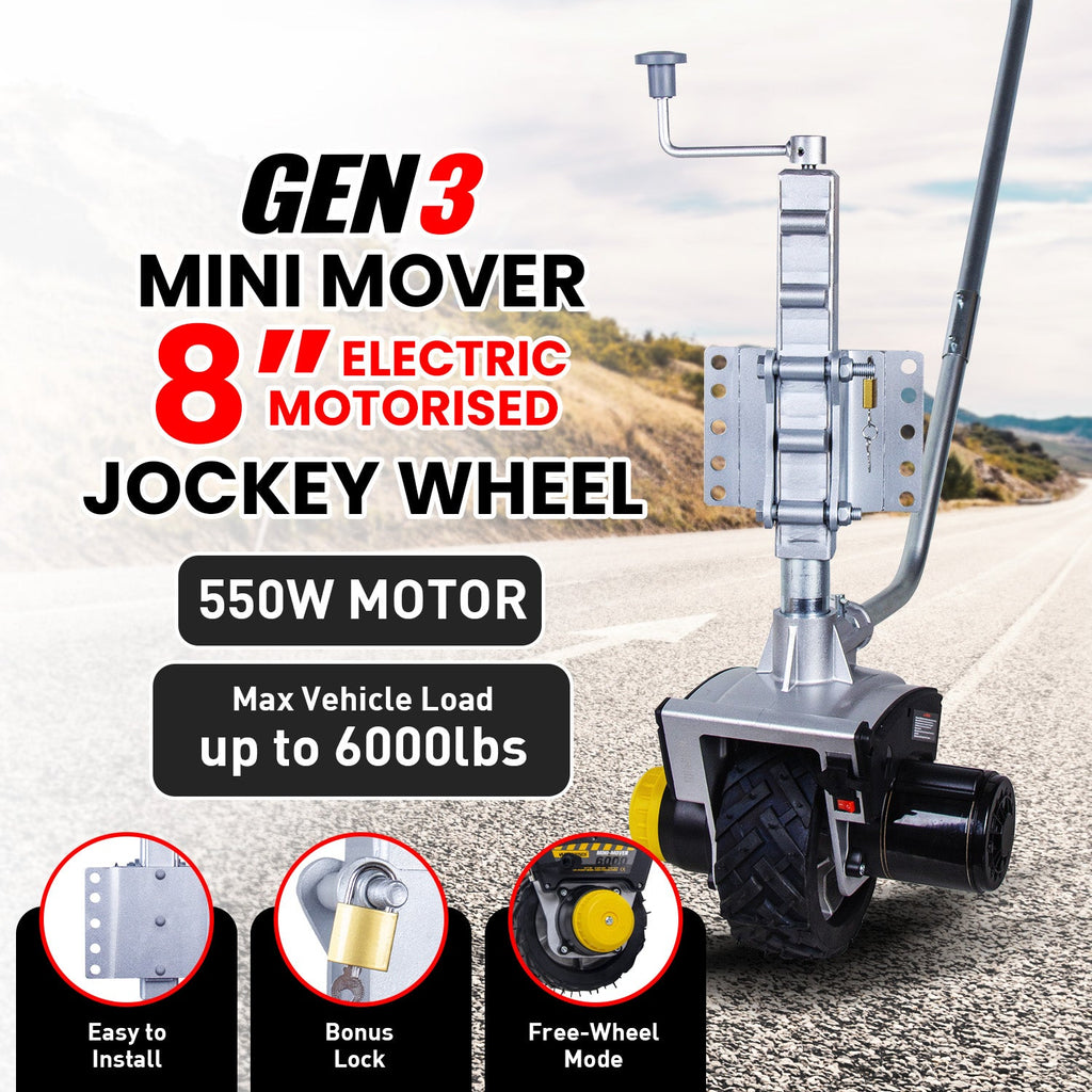 NNEDPE Gen3 Mini Mover 12V 550W Electric Motorised Jockey Wheel