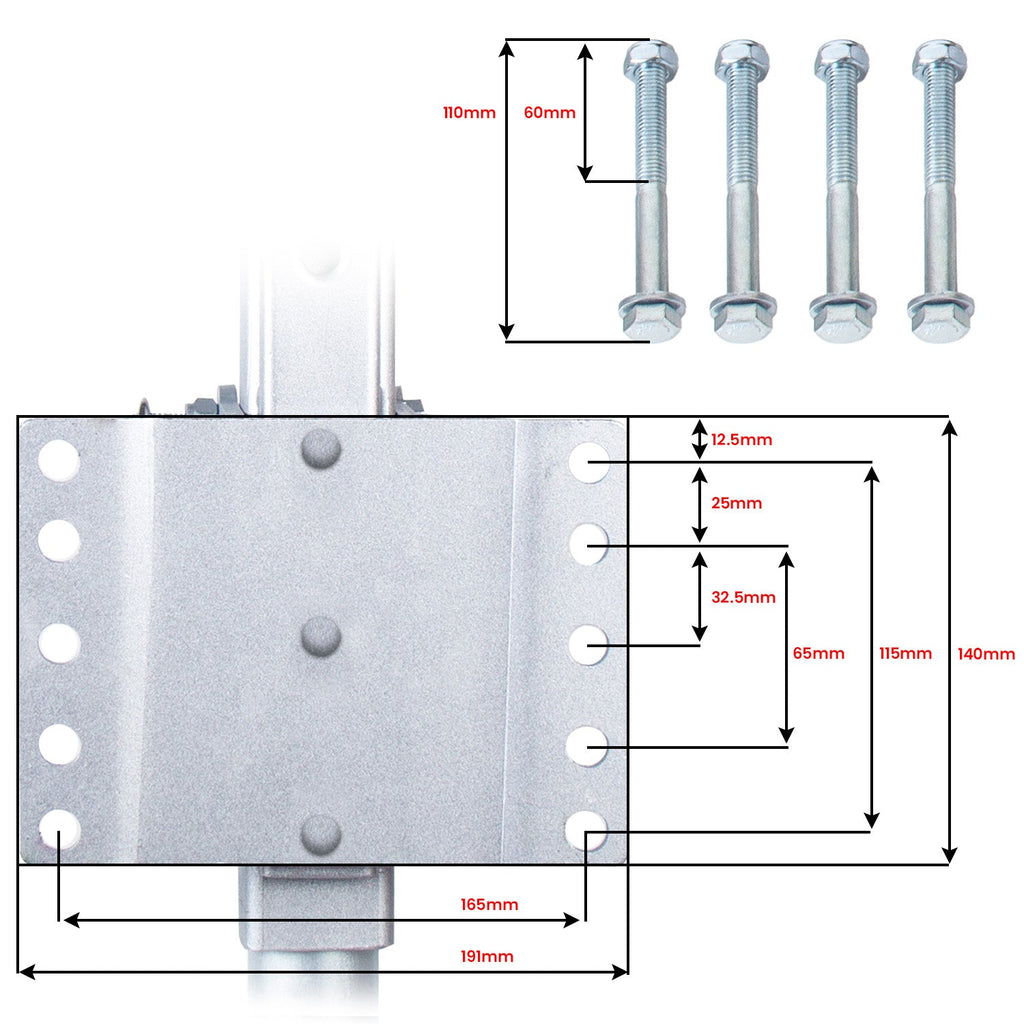 NNEDPE Gen3 Mini Mover 12V 550W Electric Motorised Jockey Wheel